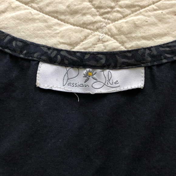 Navy & Silver Swing Blouse - Picture 5 of 6